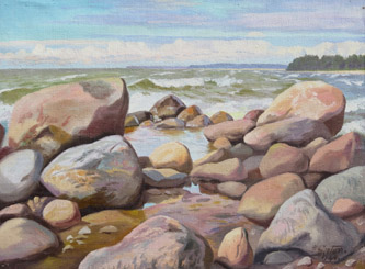5. Stone Seaside. 1944. Oil on Canvas. 