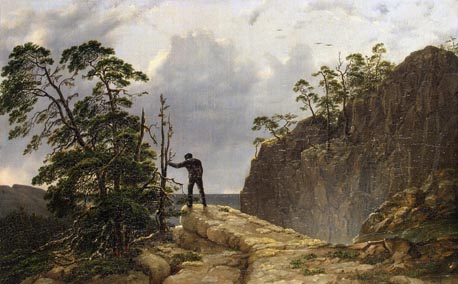 1. Mountains. 1835.  Oil on Canvas. Hermitage Museum. 