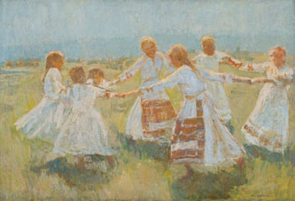 3. Circle Dance. 1935. Oil on Canvas. 