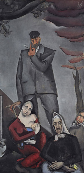 3. Refugees. 1917. Oil on Canvas. 