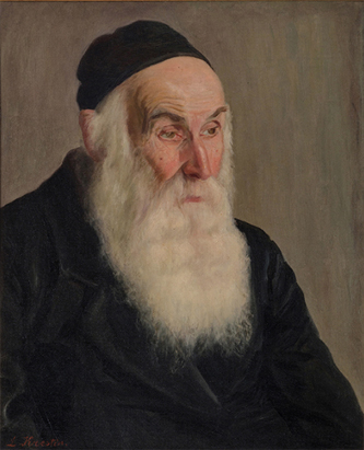 3. Old Jew with a Skullcap. Oil on Canvas 