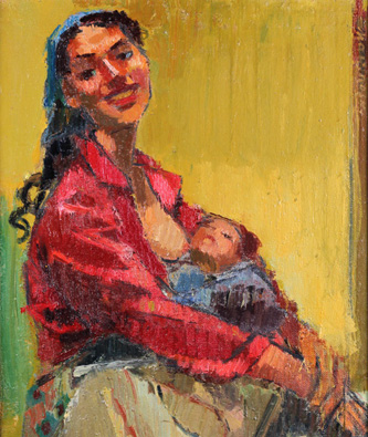 3. Doilja / Wet Nurse. 1935-35. Oil on Canvas. 