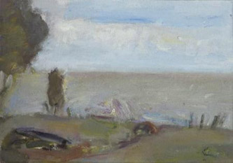 5. Soela Beach, Landscape. Oil on Canvas. 1990. 