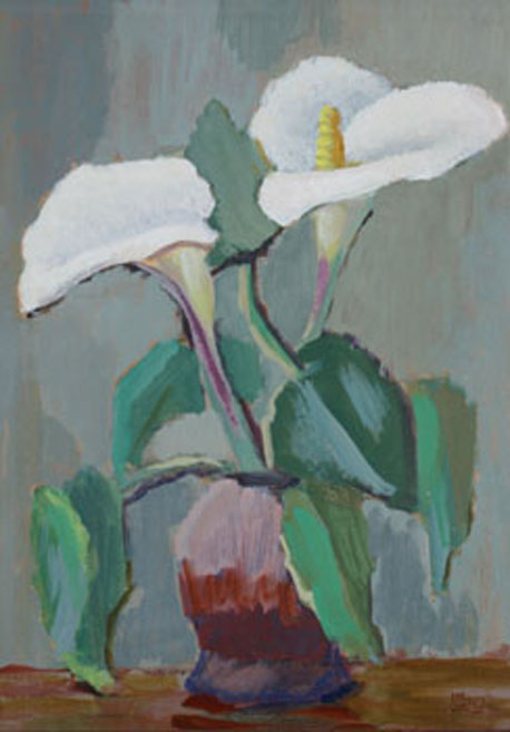 1. Callas Lily. 1960-70. Oil on cardboard. 