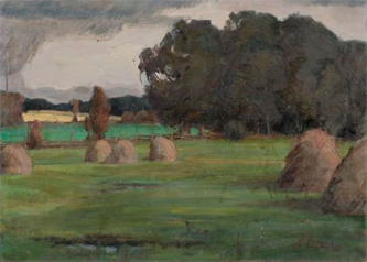 4. Meadow. Undated. Oil on canvas. Art Museum of Estonia.