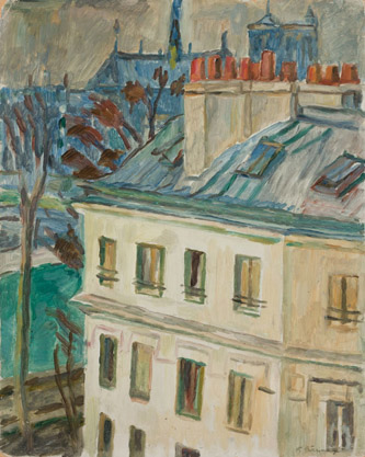 5. Paris. Not dated. Oil on Board. Tartu Art Museum.