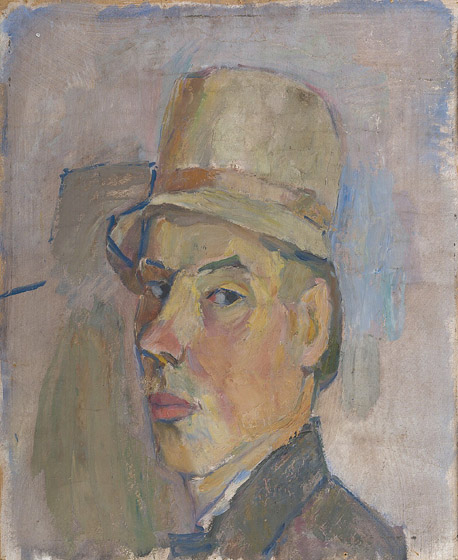 1. Self-Portrait with Hat. 1931. Oil on canvas. Tartu Art Museum.