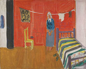 2. The Farmhouse with the Stonewall. 1935. Oil on Canvas. Tartu Art Museum.