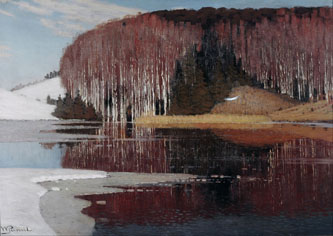 2. Spring Waters. 1910. Oil painting. Latvian National Museum of Art 