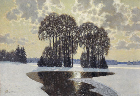 1. Winter. 1910. Oil painting. Latvian National Museum of Art. 