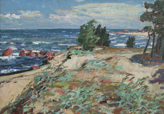 4. Stormy Day. 1963. Oil on board. 