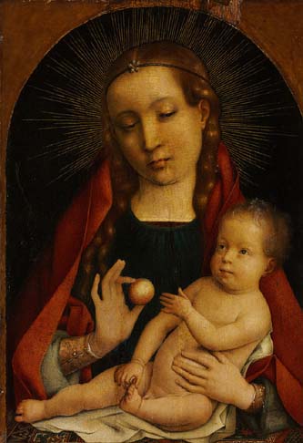 5. The Virgin and Child. 1489-1492. Oil on oak panel. Museum of Fine Arts, Budapest. 