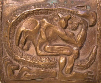 2. Fauna. Copper sculpture. 