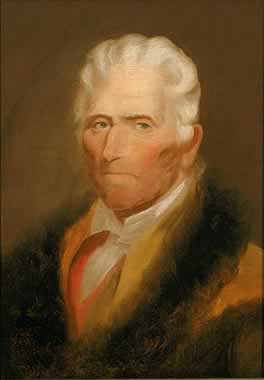  Portrait of Daniel Boone, 1820, artist unknown