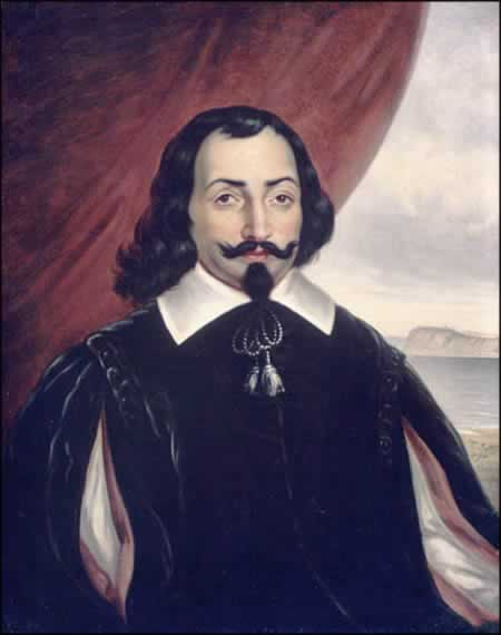  Samuel de Champlain by Theophile Hamel Moncornet 