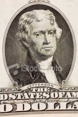  Thomas Jefferson on the US $2 bill