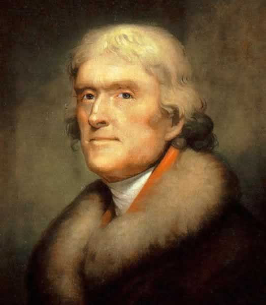  Thomas Jefferson by Rembrandt Peale, 1805