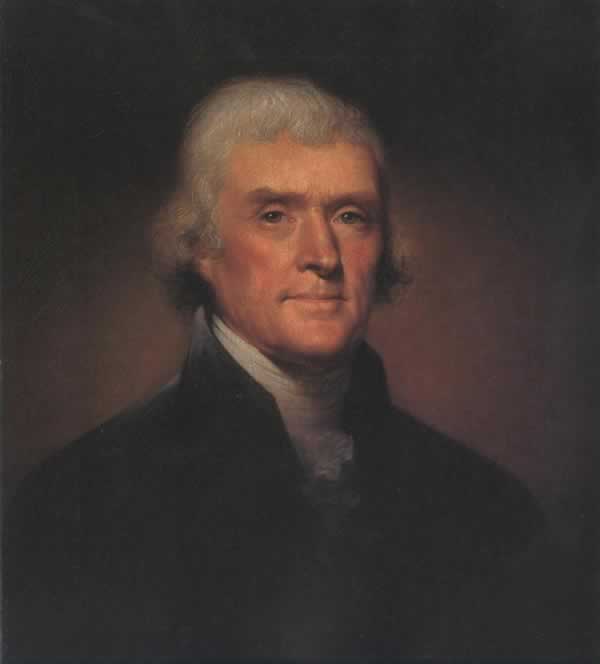  Thomas Jefferson by Rembrandt Peale 1800