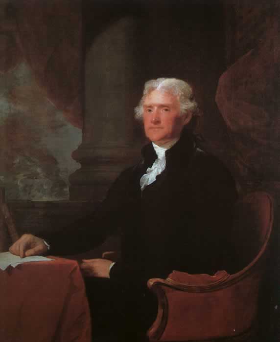  Thomas Jefferson by Gilbert Stuart