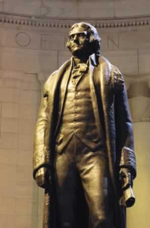  Thomas Jefferson Statue at Jefferson Memorial, Washington D. C.