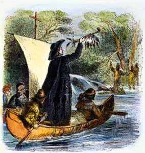  Father Jacques Marquette and Louis Jolliet on the Mississippi River, 1673