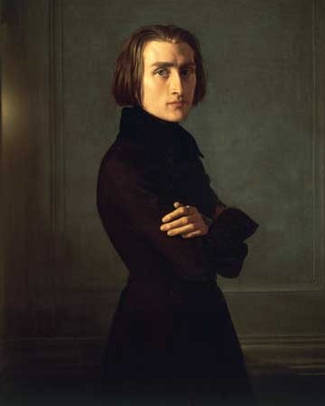 Liszt by Henri Lehmann 1839