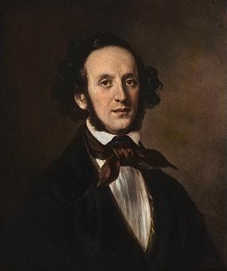 Felix Mendelsson by Eduard Magnus 1845