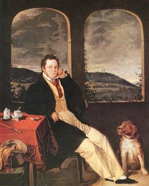 Schubert by Gabor Melegh 1827