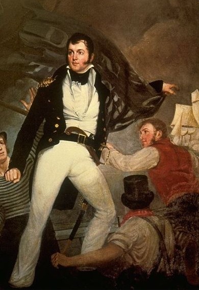 Commodore Oliver Hazard Perry at The Battle of Lake Eerie, by John Wesley Jarvis